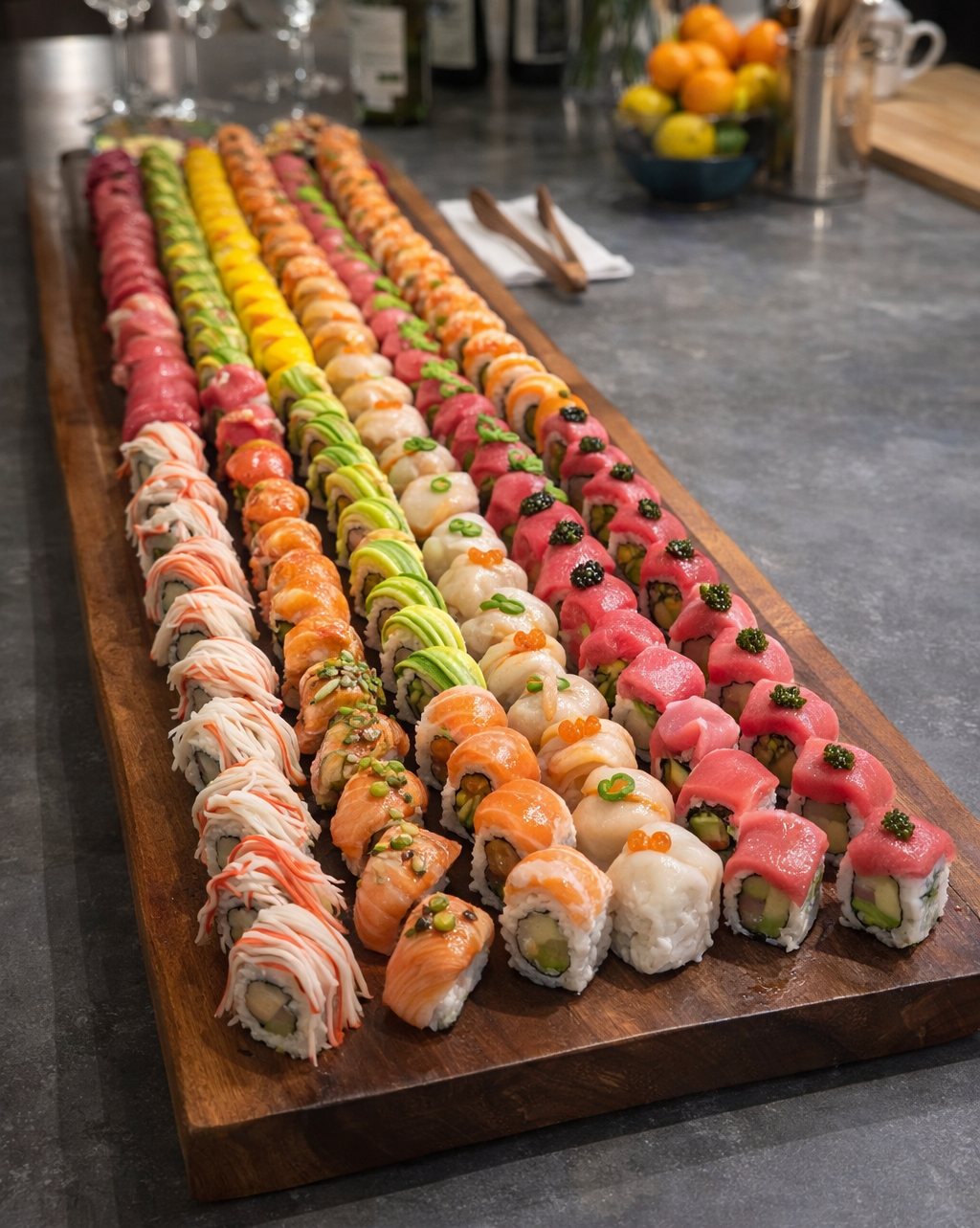 Large sushi catering platter — Yung Nay